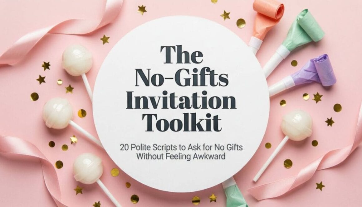 The No-Gifts Invitation Toolkit——20 Polite Scripts to Ask for No Gifts Without Feeling Awkward